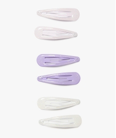 barrette a cheveux pailletees fille (lot de 6) violet standardE380501_1