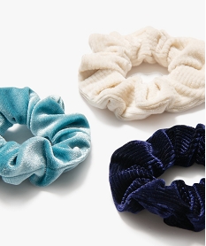 chouchou en velours fille (lot de 3) vertE382001_2