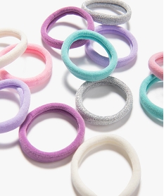 elastiques a cheveux en mousse pastel et pailletes (lot de 12) rose standard accessoires cheveuxE382301_2