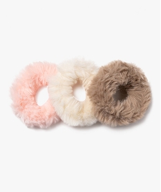 elastique a cheveux en fourrure imitation fille (lot de 3) multicoloreE383101_2