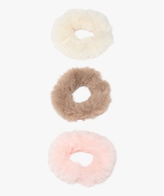elastique a cheveux en fourrure imitation fille (lot de 3) multicoloreE383101_4