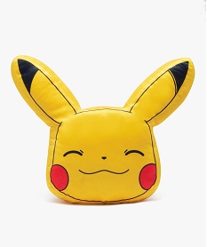 GEMO Coussin en forme peluche Pikachu - Pokemon Jaune