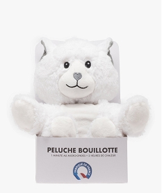 peluche bouillotte chat a chauffer au micro-ondes blanc autres accessoiresE388801_1