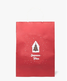 sac cadeau en papier special noel rougeE389601_1