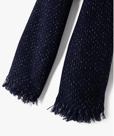 echarpe femme en maille fantaisie pailletee noir chine bonnets echarpes gantsE391201_2