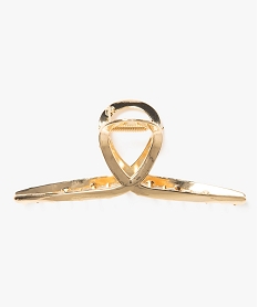 GEMO Pince crabe en métal pour les cheveux femme Jaune
