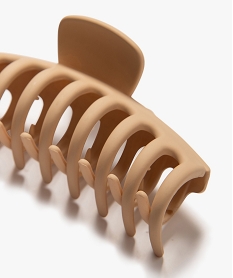 pince crabe pour les cheveux grand format femme beigeE391801_2