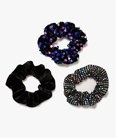chouchous brillants pour les cheveux femme (lot de 3) multicolore accessoires cheveuxE394101_1