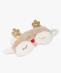 masque de nuit en peluche motif renne noel femme beigeE394901_1