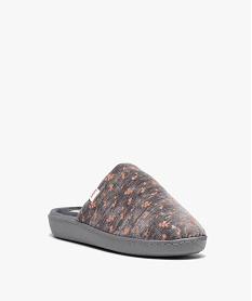 chaussons femme mule confort a motifs - dim grisE399001_2