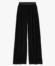 pantalon de soiree plisse brillant femme noir pantalonsE402501_4