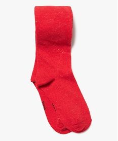 collants chauds unis et pailletes fille rouge standard collantsE412301_2