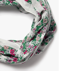 foulard snood a motifs fleuris fille - lulucastagnette multicoloreE412501_2