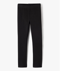 leggings avec doublure chaude en maille peluche fille noirE423401_1