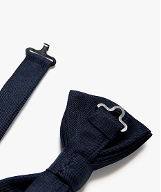 nœud papillon uni et ajustable homme bleuE425201_2