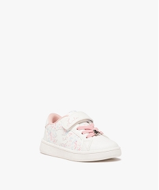 baskets bebe fille a scratch motif printemps - lulu castagnette blanc baskets et tennisE434101_2