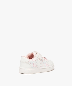 baskets bebe fille a scratch motif printemps - lulu castagnette blanc standard baskets et tennisE434101_4