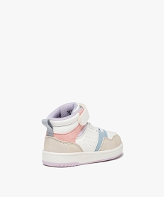 baskets mid-cut motif geometriques bebe fille blanc baskets et tennisE435001_4