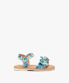 sandales bebe fille a scratch et noeud fantaisie a motifs multicolore sandales et nu-piedsE436901_1