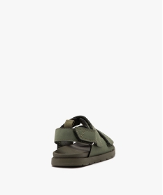 sandales bebe garcon unies avec brides a scratch kaki standard sandales et nu-piedsE438101_4