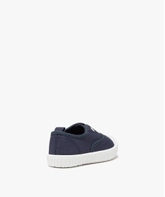 tennis en toile avec bout renforce bebe fille bleu baskets et tennisE439201_4