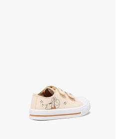 baskets bebe garcon en toile avec double scratch imprimees winnie lourson beige baskets et tennisE440001_4