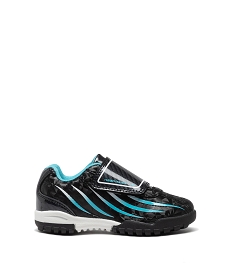 GEMO Baskets garçon bicolores à scratch style crampons noir vif