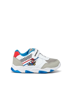 GEMO Baskets imprimé à semelle lumineuse garçon - Mario Kart blanc standard