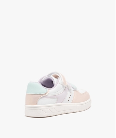 baskets filles a triple scratch avec details brillants blanc basketsE445101_4