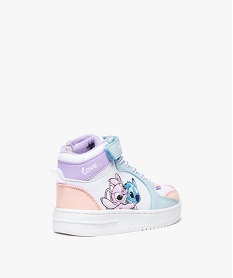 baskets fille mid-cut stitch et angel a zip - disney blanc chine basketsE445301_4