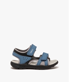 GEMO Sandales garçon avec brides scratch style sport - Geox bleu standard