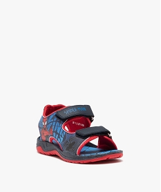 sandales garcon sport avec deux brides scratch - spiderman bleuE447701_2