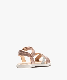 sandales fille a fines brides metallisees et scratch – geox rose vifE448001_4