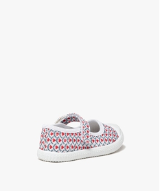 ballerines fille en toile imprimee et a scratch multicoloreE454101_4