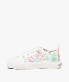 baskets fille en toile effet tie and dye multicolore tennis en toileE454401_3