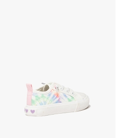 baskets fille en toile effet tie and dye multicolore tennis en toileE454401_4