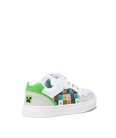 baskets basses multimatieres imprimees garcon - minecraft blanc standard basketsE457201_4