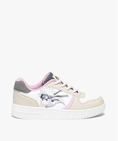 GEMO Baskets fille à lacets style rétro - Naruto Blanc