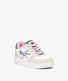 baskets fille a lacets style retro - naruto blanc basketsE462701_2