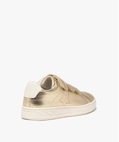 baskets fille metallisees avec triple scratch jaune basketsE463501_4