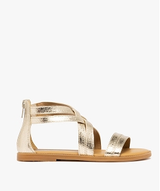 GEMO Sandales fille multibrides métallisées à talon fermé - Geox gold