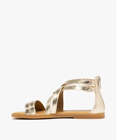 sandales fille multibrides metallisees a talon ferme - geox gold sandales et nu-piedsE464101_3