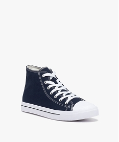 tennis en toile montante a bout renforce homme bleu baskets et tennisE467501_2