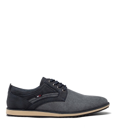 GEMO Derbies homme bicolores avec semelle sport - Mario Baldano bleu vif