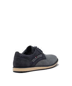 derbies homme bicolores a semelle contrastante bleu chaussures de villeE467901_4