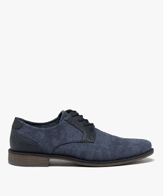 GEMO Derbies en toile homme Bleu