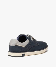 derbies homme casual a lacets avec semelle contrastante bleuE468201_4