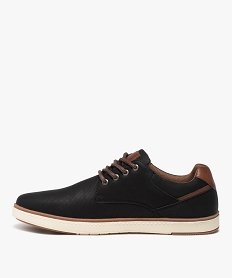 derbies homme casual a lacets avec semelle contrastante noir chaussures de villeE468301_3
