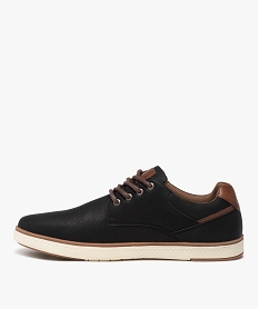 derbies homme casual a lacets avec semelle contrastante noirE468301_3