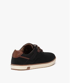 derbies homme casual a lacets avec semelle contrastante noir chaussures de villeE468301_4